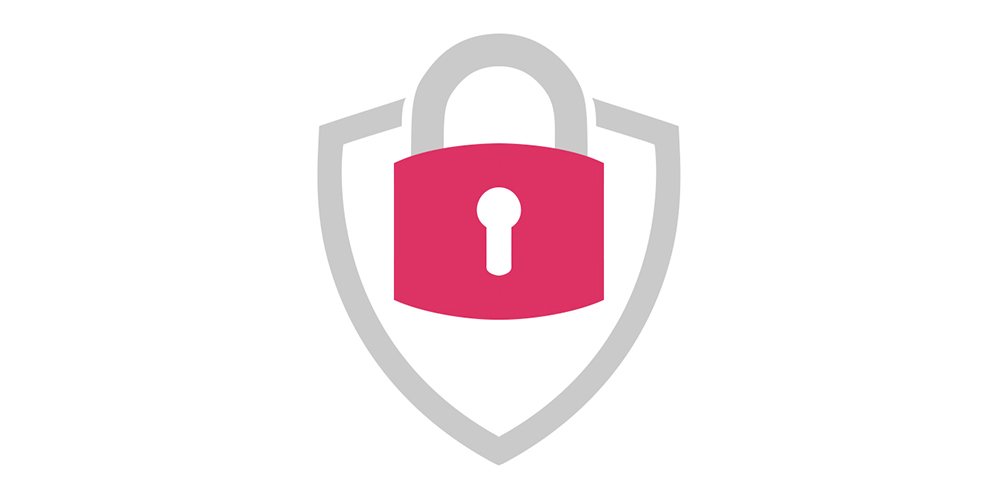 Lock as symbol for data protection.